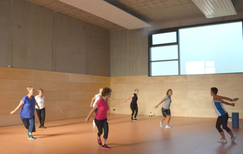 Training in der TGM-Gymnatikhalle
